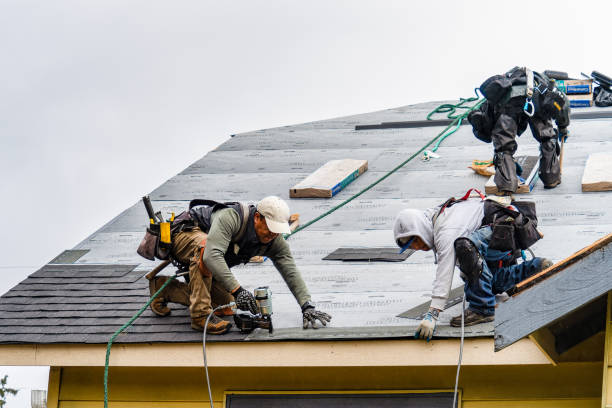 Professional Gutter Installation technician working in Iowa, IA